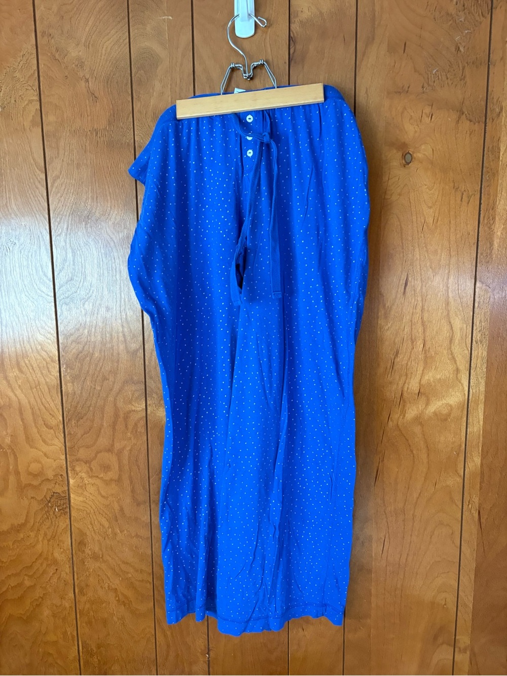 Old Navy Bright Blue Polka Dot Pajama Joggers